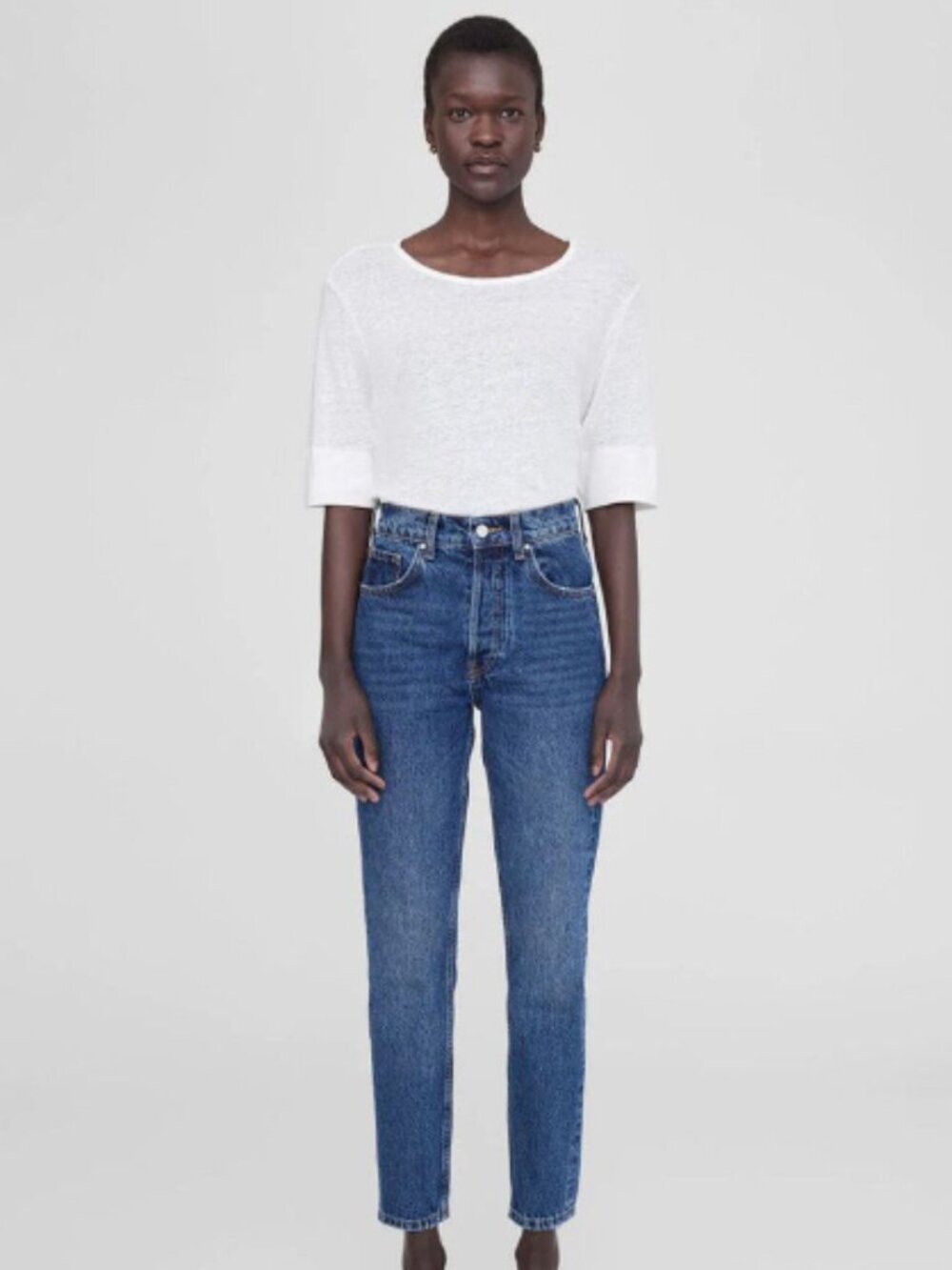 Anine Bing Sonya High-Rise Slim Fit Jeans - Size 24